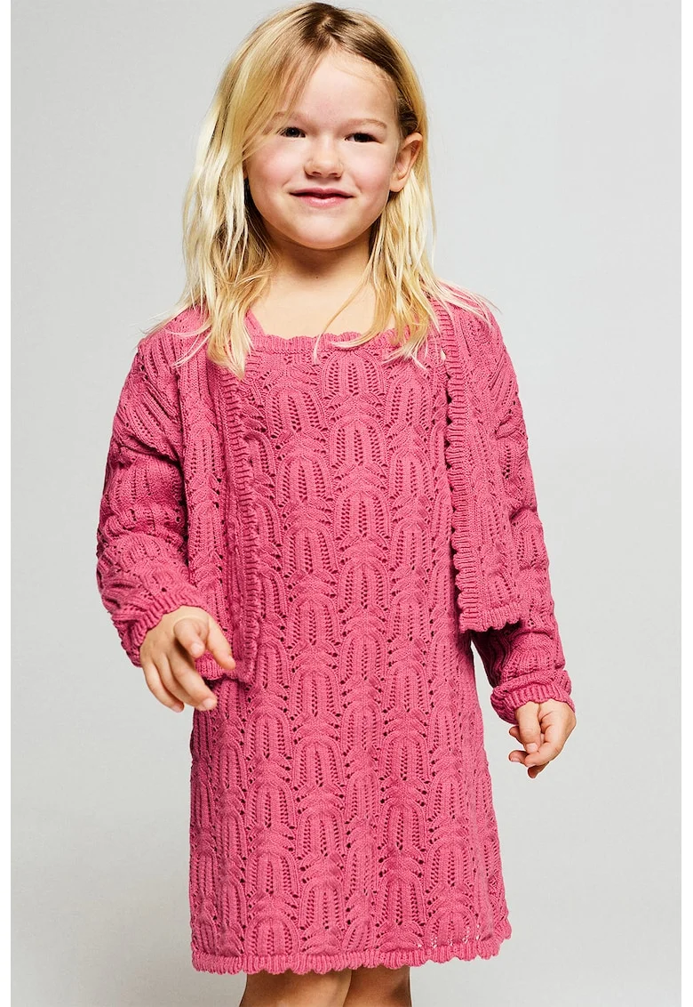 Cardigan fara inchidere, Fucsia