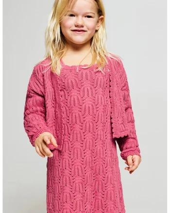 Cardigan fara inchidere, Fucsia