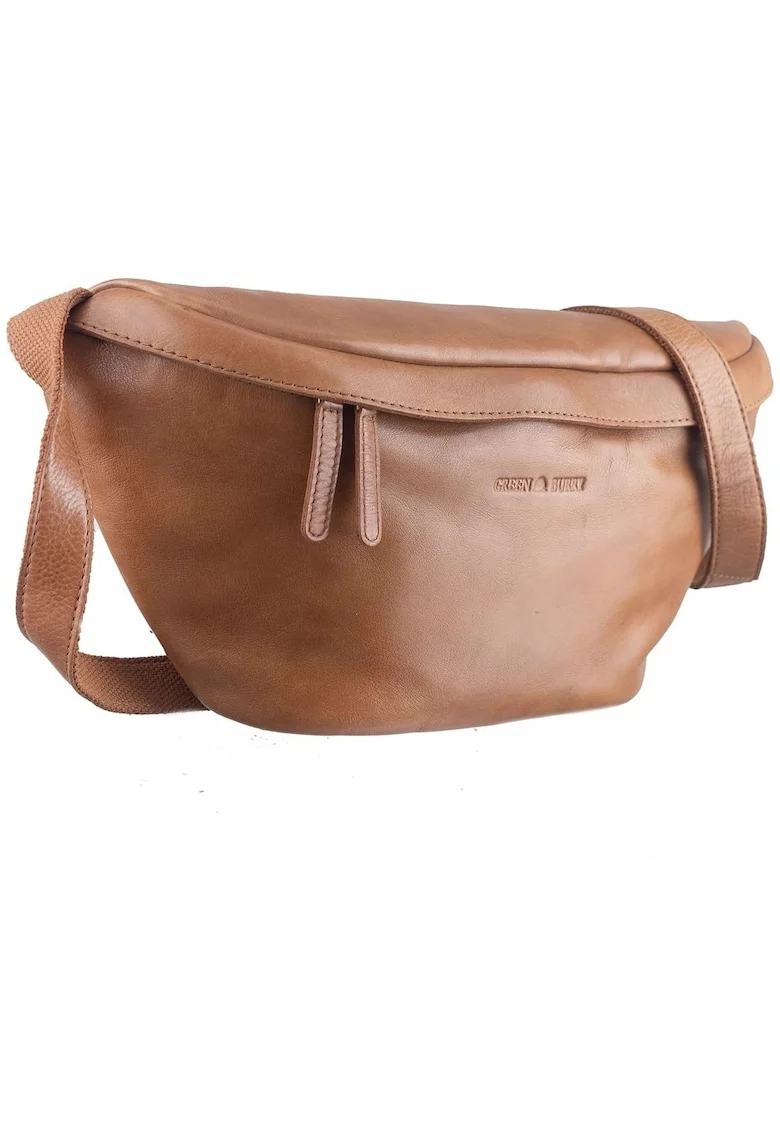 Geanta umar dama piele naturala coniac 38 x 17 cm, Colombiana,