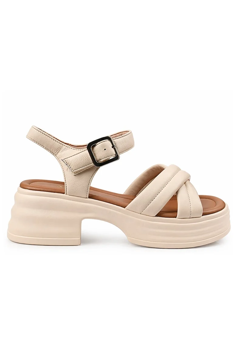 Sandale Casual 49013-Crem, Crem