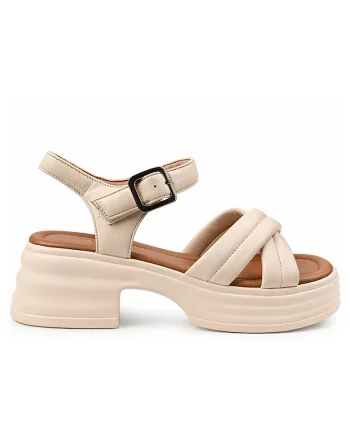 Sandale Casual 49013-Crem, Crem