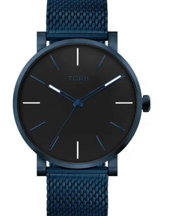 Ceas de barbati  N45NG.BN, clasic, de culoare albastru inchis, potrivit pentru inot