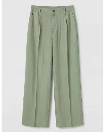 Pantaloni cu croiala ampla, Verde fistic