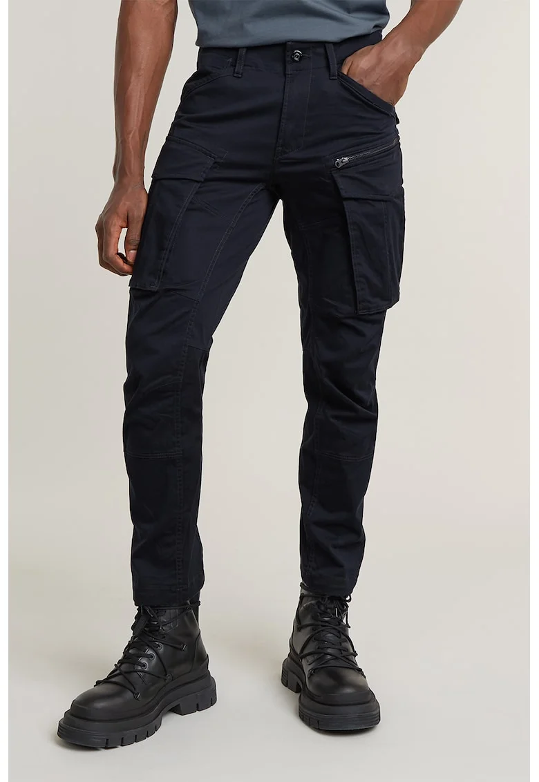 Pantaloni cargo conici Rovic, Bleumarin