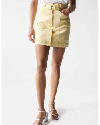 Fusta mini din denim Faith