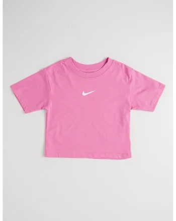 Tricou cu detaliu logo, Alb/Roz pastel