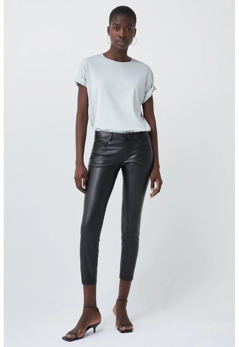 Pantaloni skinny cu talie joasa