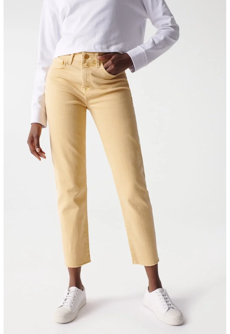 Blugi crop slim fit,
