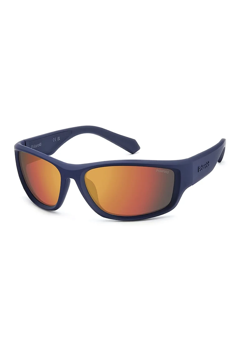 Ochelari de soare wrap cu lentile polarizate, Albastru oceanic