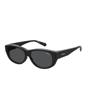 Ochelari de soare ovali unisex polarizati, Negru