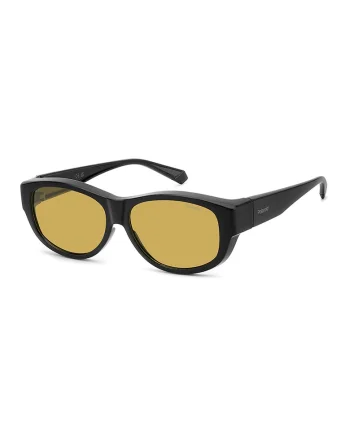 Ochelari de soare ovali unisex polarizati, Negru stins