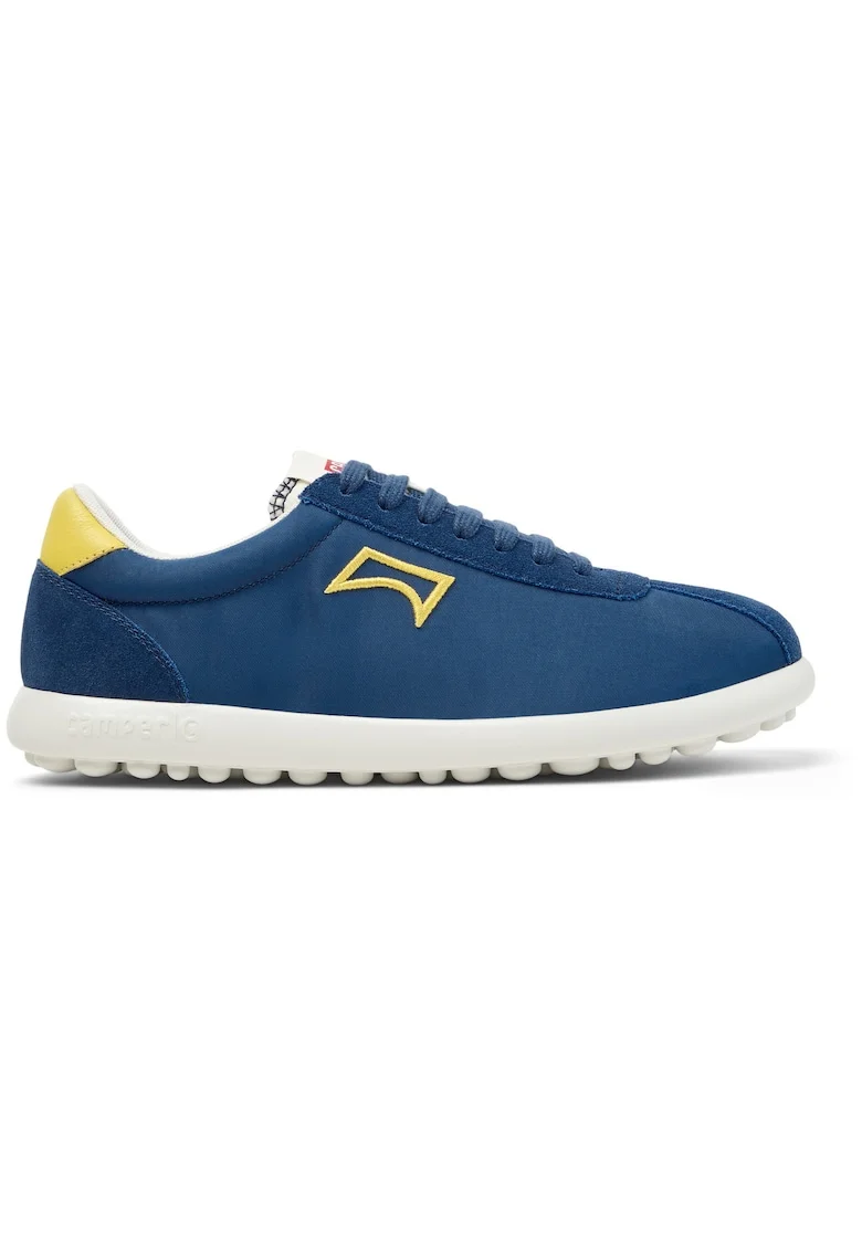 Pantofi sport cu insertii din piele intoarsa Pleotas, Albastru