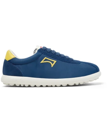 Pantofi sport cu insertii din piele intoarsa Pleotas, Albastru