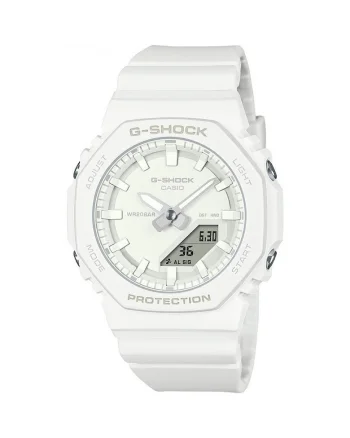 Ceas analog si digital G-Shock, Alb