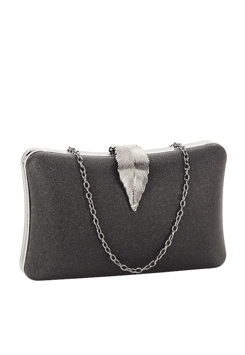 Geanta clutch albastru inchis simplu BME-600 05 10513, Negru
