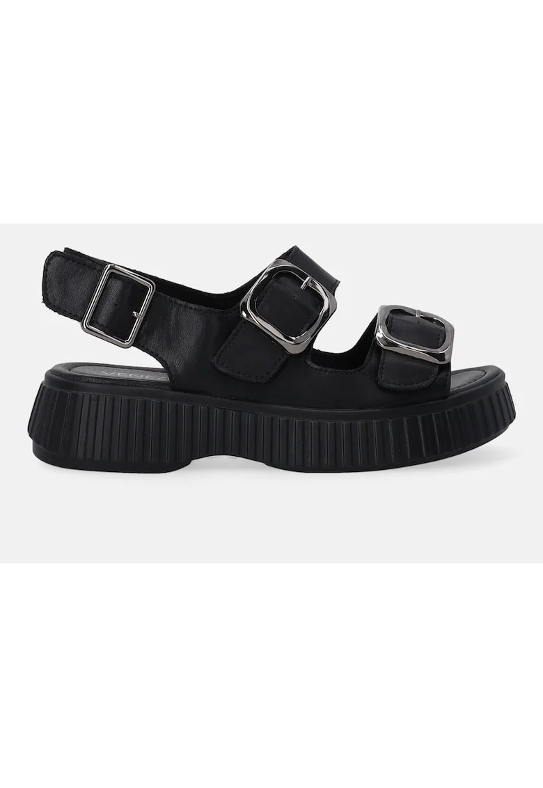 Sandale din piele cu platforma