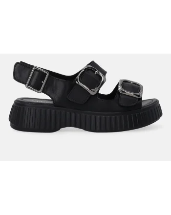 Sandale din piele cu platforma