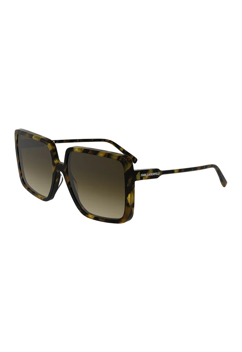 Ochelari de soare patrati cu lentile in degrade, Negru stins