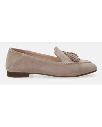 Pantofi Loafer din piele intoarsa cu ciucuri