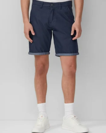Editeaza ofertele: Q/S by s.Oliver Pantaloni scurti barbati chino, Jhon cu croiala Regular fit si talie medie, Albastru indigo