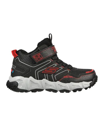 Pantofi sport mid-high Velocitrek Combex, Alb/Negru/Rosu inchis
