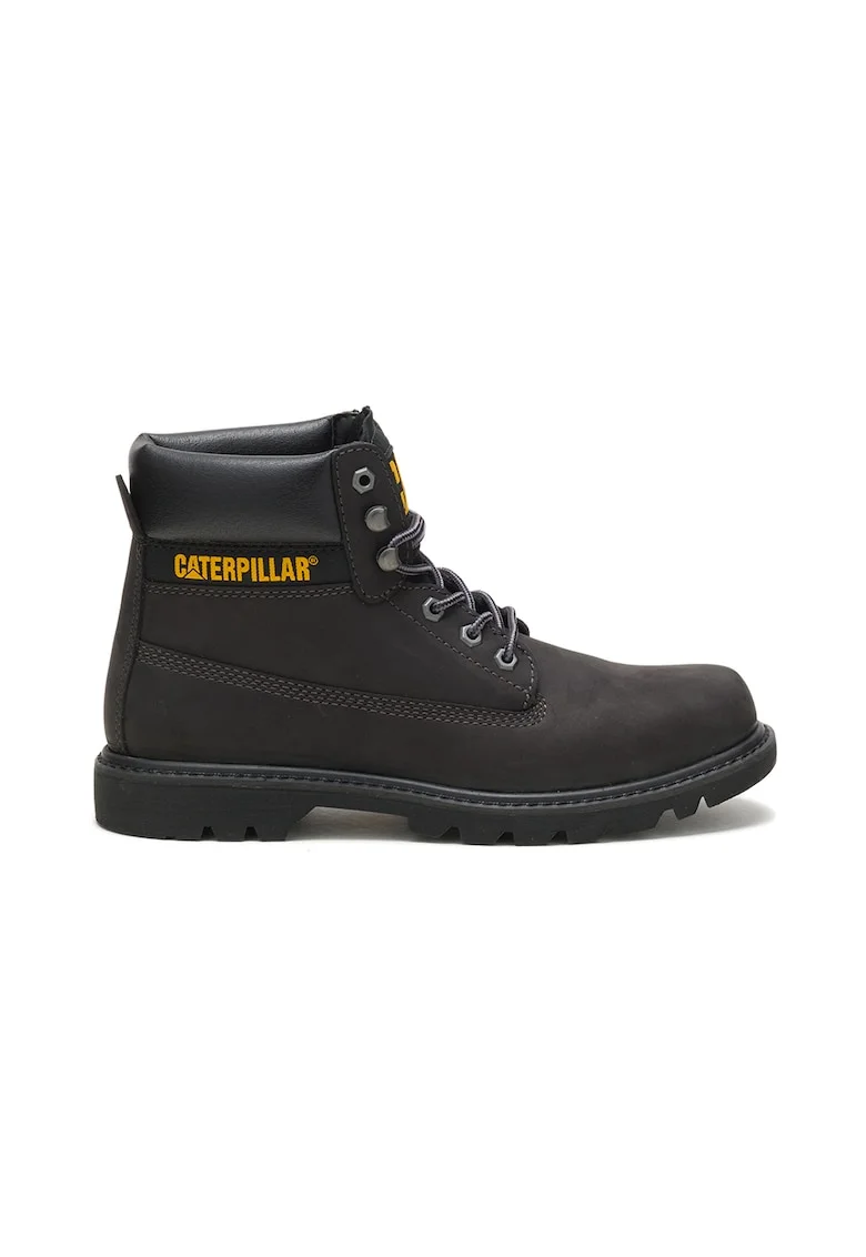 Bocanci unisex de piele nabuc, Negru