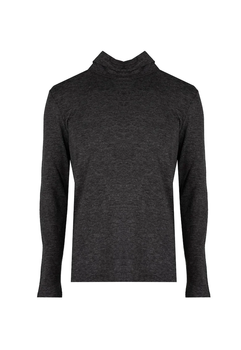 Bluza cu maneci raglan si guler mediu,