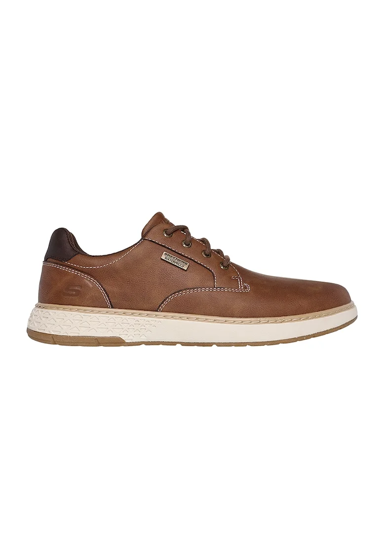 Pantofi casual impermeabili de piele ecologica, Maro scortisoara