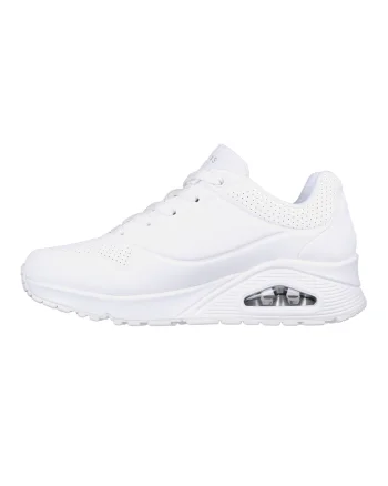 Pantofi sport de piele ecologica Uno Stand On Air, Alb