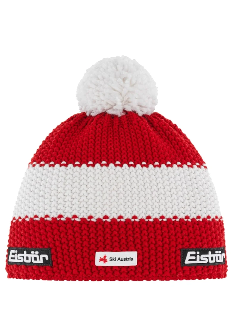 Caciula Unisex, Eisbar Star Pompon MU SKA E33140-AUT, Rosu,