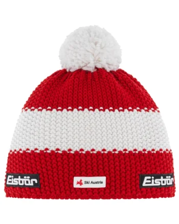 Caciula Unisex, Eisbar Star Pompon MU SKA E33140-AUT, Rosu,