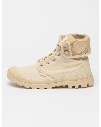 Tenisi hi-top cu varf cu pelicula de cauciuc Baggy, Bej deschis