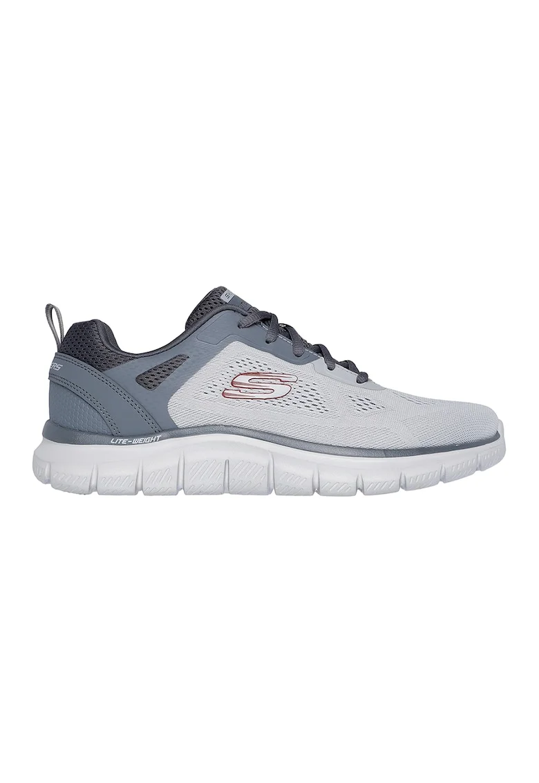 Pantofi sport cu sireturi Track Broader, Gri cenusiu