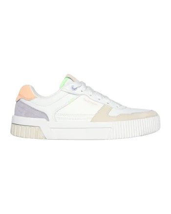 Pantofi sport cu garnituri de piele intoarsa Jade, Alb/Crem