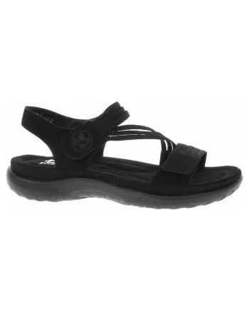 Sandale dama,  64870-02, piele ecologica, negru