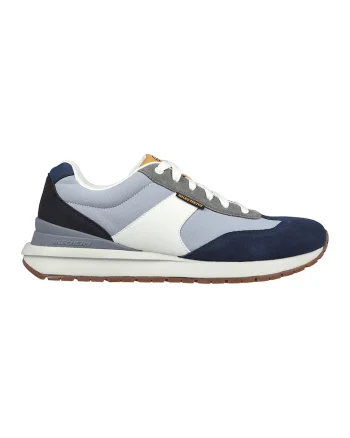 Pantofi sport de plasa cu garnituri contrastante Sunny Dale, Alb/Bleumarin