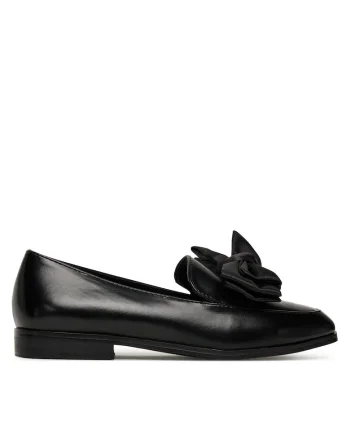 Mocasini dama  negru, piele ecologica,
