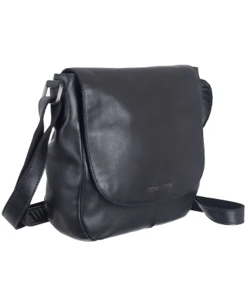 Geanta umar dama piele naturala neagra 28 x 26 cm, Colombiana,