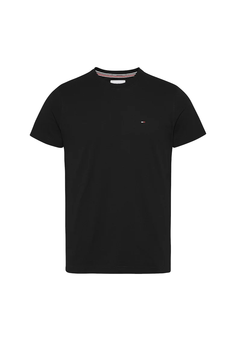 Tricou slim fit de bumbac, Negru