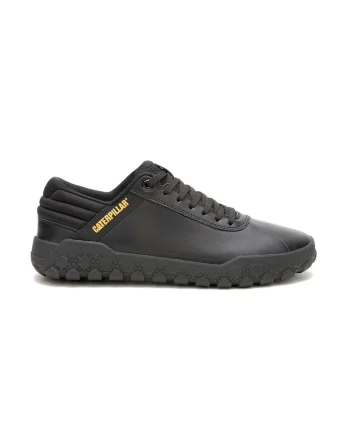 Pantofi sport de piele cu logo, Galben/Negru stins