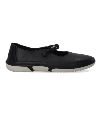 Balerini Mary-Jane din piele cu bareta elastica
