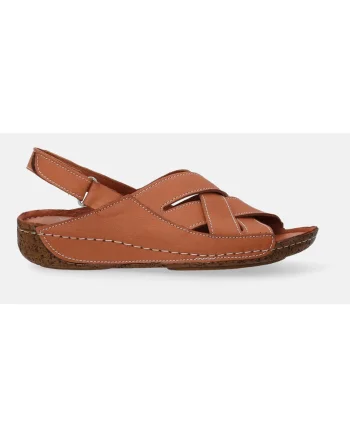 Sandale de piele cu talpa wedge