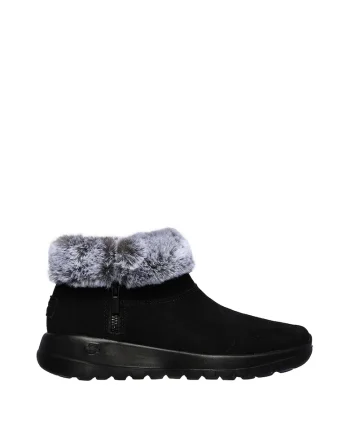 Ghete de piele intoarsa cu garnitura de blana sintetica On The Go Joy