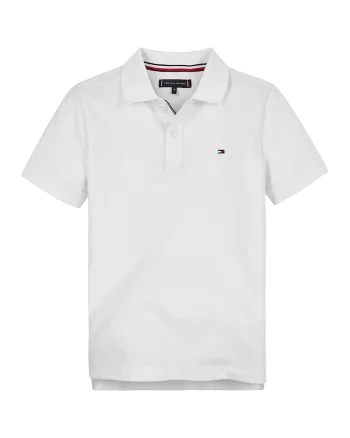 Tricou polo din bumbac pique, Alb