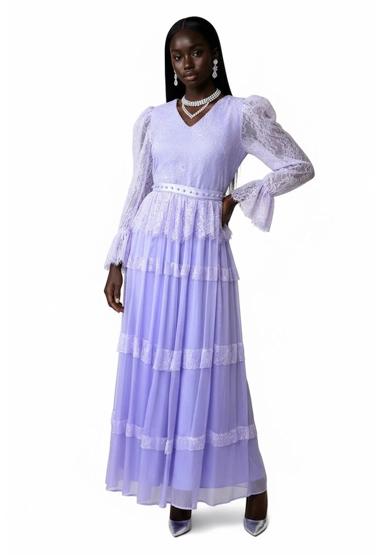 Rochie Janice, Lavanda/Mov