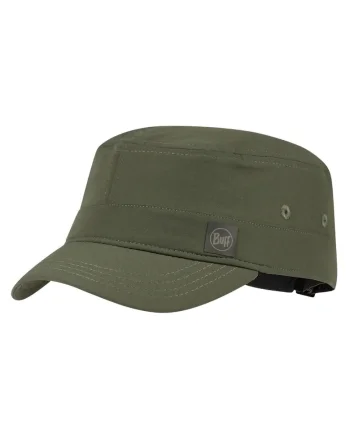 Sapca militara din 90% nylon si 10% elastan, protectie solara UPF 50, reglabila cu banda interna absorbanta, Military Cap Solid, khaki,