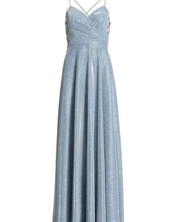 Rochie de seara,  fermoar, albastru deschis, poliester