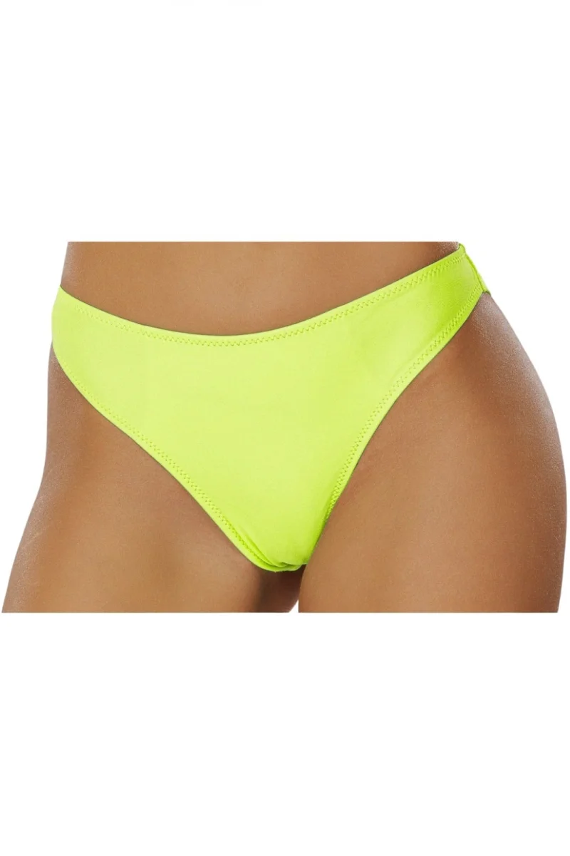 Slip de baie dama brazilian, galben neon lm056