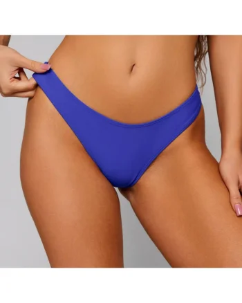 Slip tanga de baie dama , albastru lm060