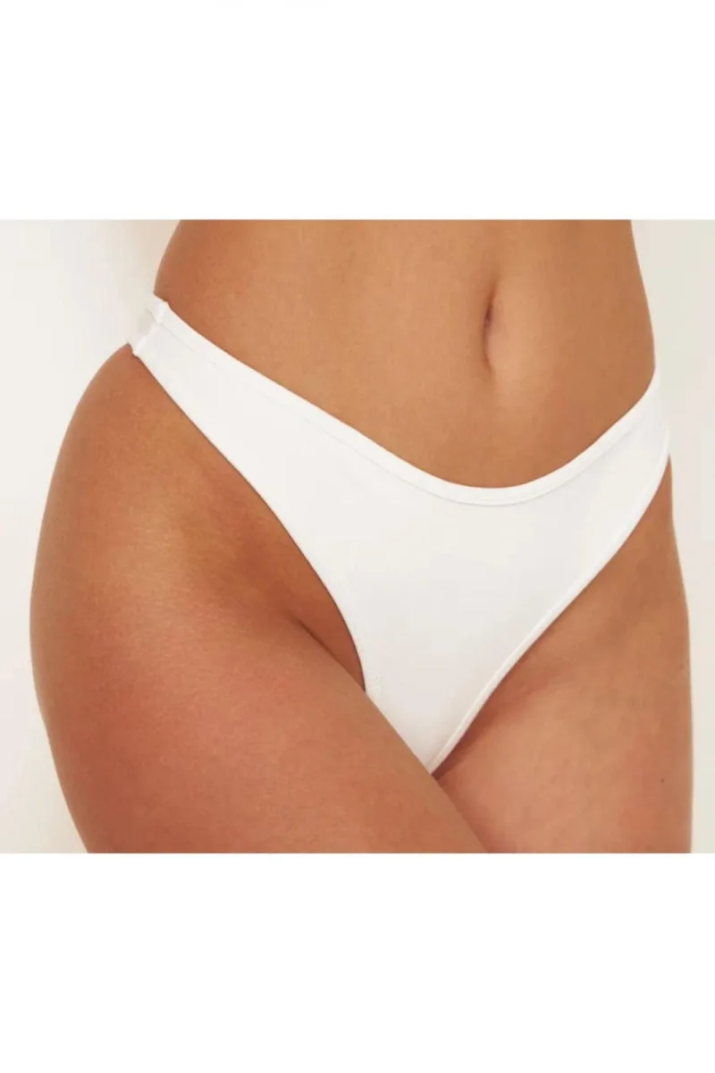 Slip tanga de baie dama, alb lm060